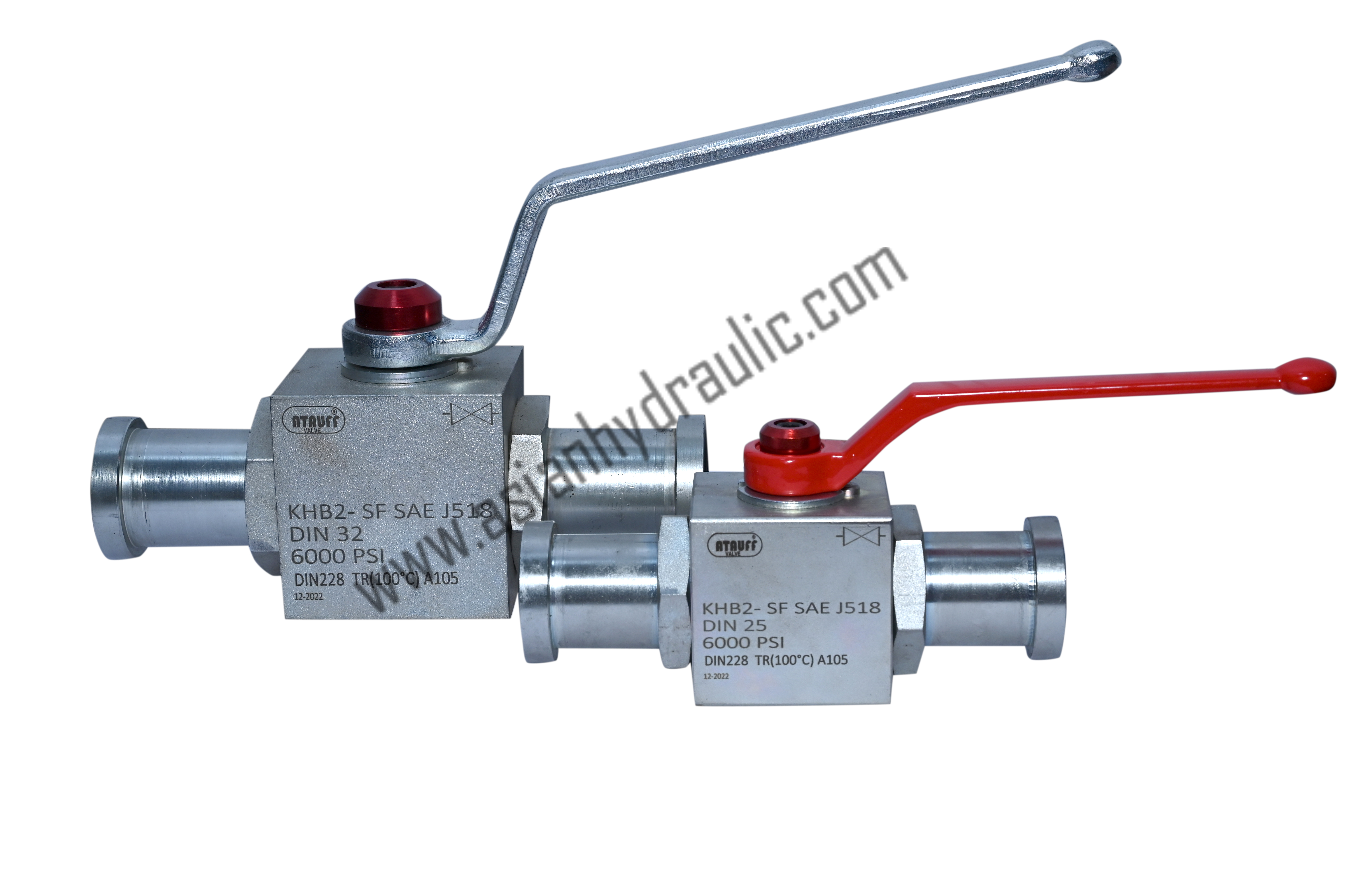 2 Way High Pressure Ball Valve with Split Flange Connection